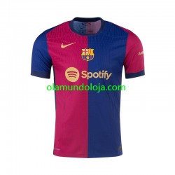 Camisola FC Barcelona Homem Equipamento Primeiro 2024-2025 Manga Curta